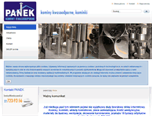 Tablet Screenshot of kominy-panek.pl